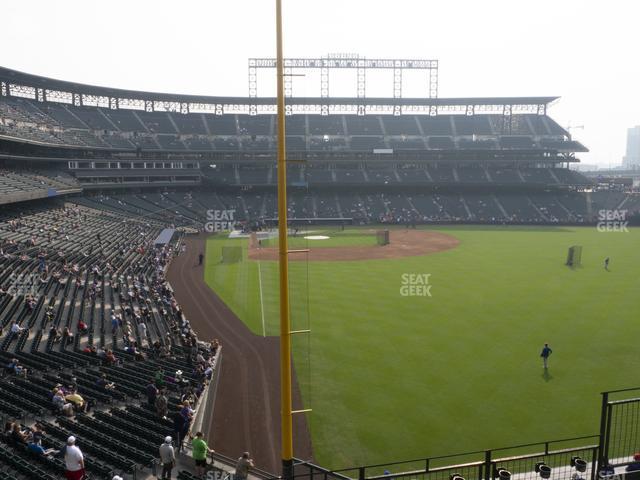 Seating view for Coors Field Section 208