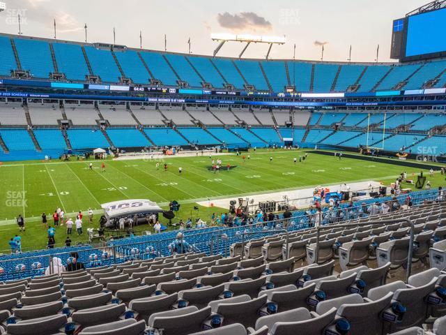 Seating view for Bank of America Stadium Section 319