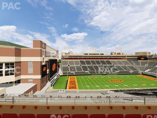 Seating view for Boone Pickens Stadium Section Club 563