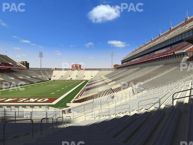 Seating view for Gaylord Family Oklahoma Memorial Stadium Section 40