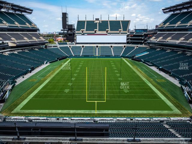 Seating view for Lincoln Financial Field Section M 11