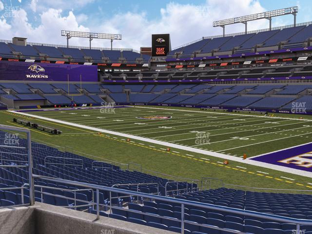 Seating view for M&T Bank Stadium Section 147