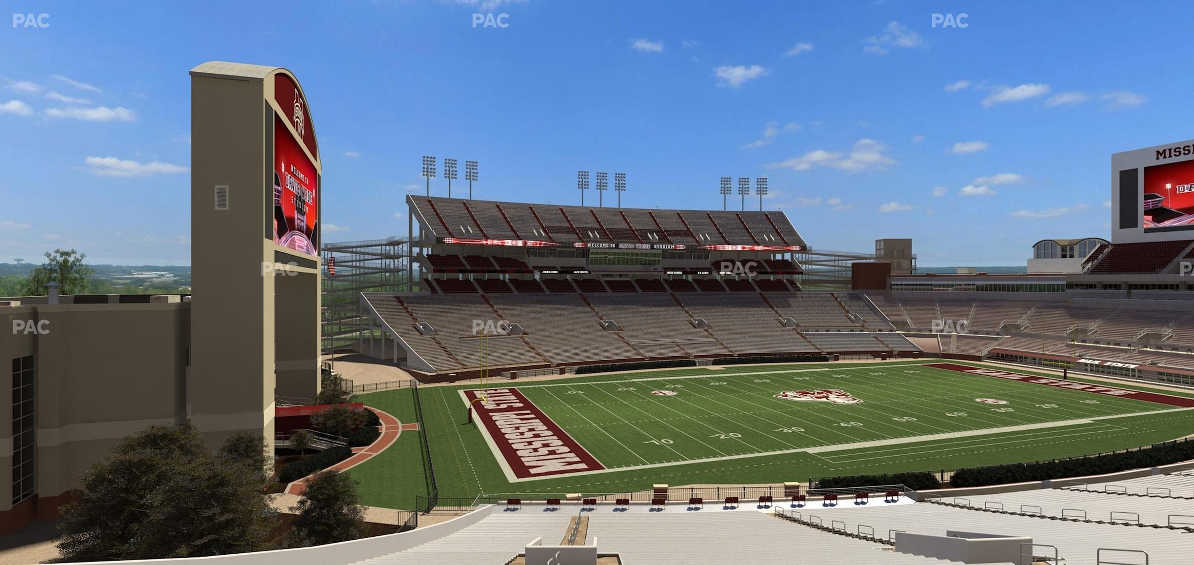 Seating view for Davis Wade Stadium Section 125