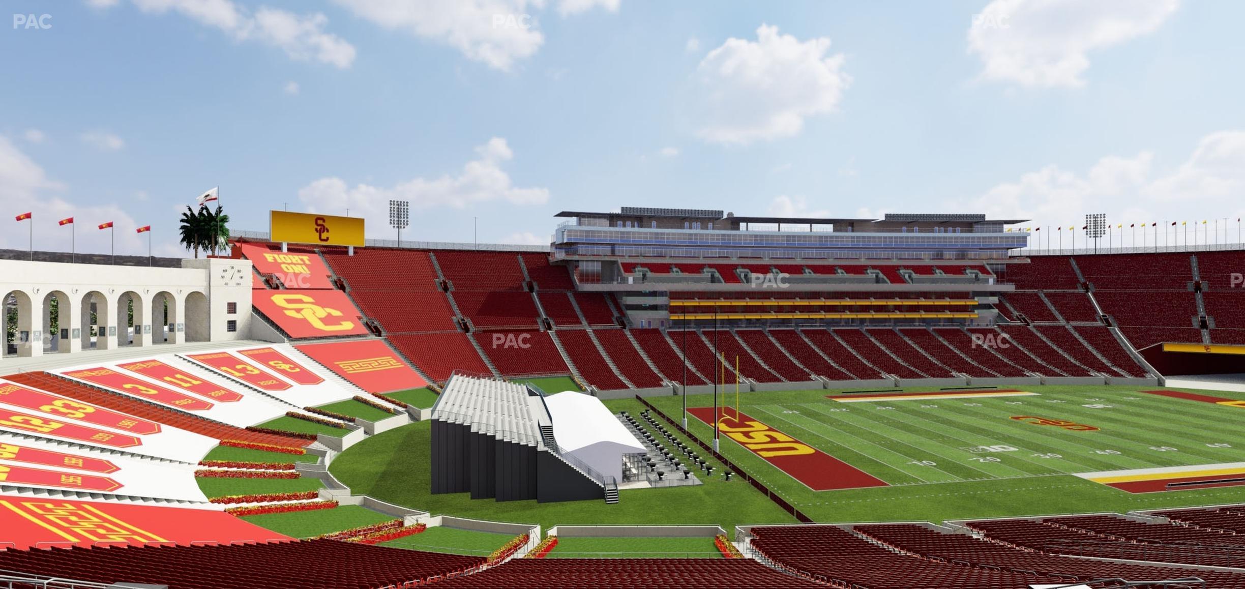 Seating view for Los Angeles Memorial Coliseum Section 226