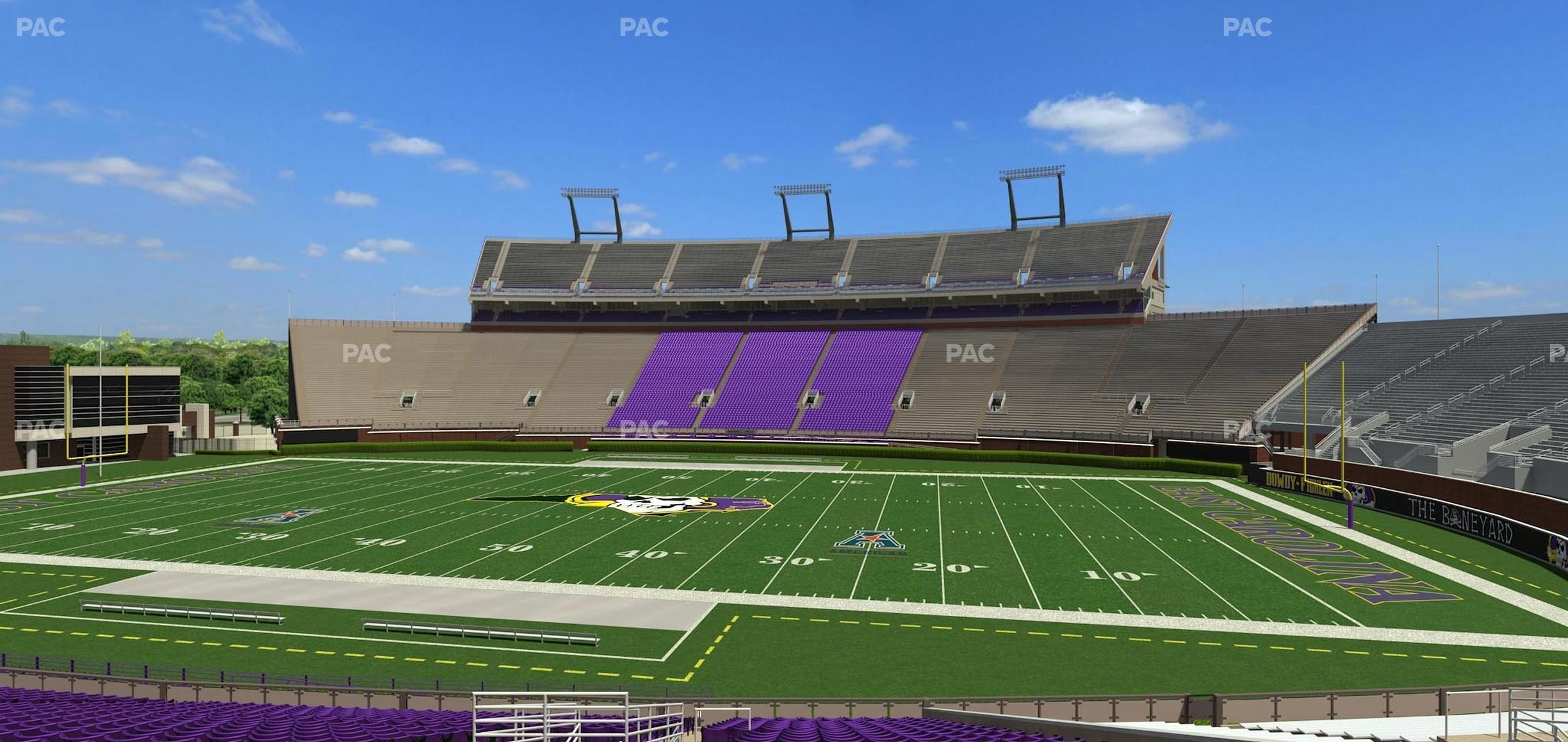 Seating view for Dowdy-Ficklen Stadium Section 4 B