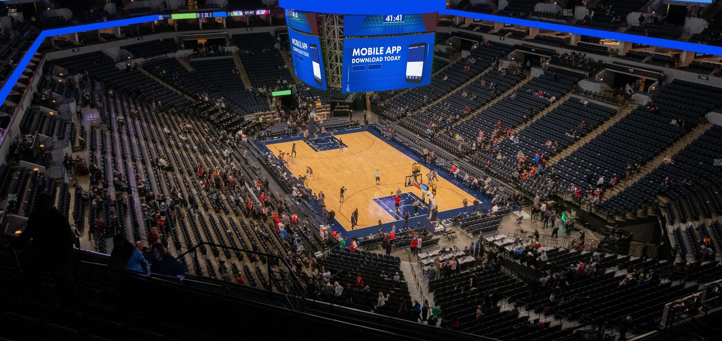 Seating view for Target Center Section 224