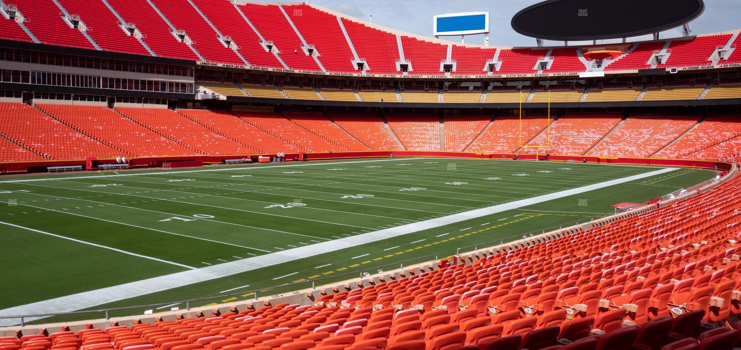 Seating view for GEHA Field at Arrowhead Stadium Section 106