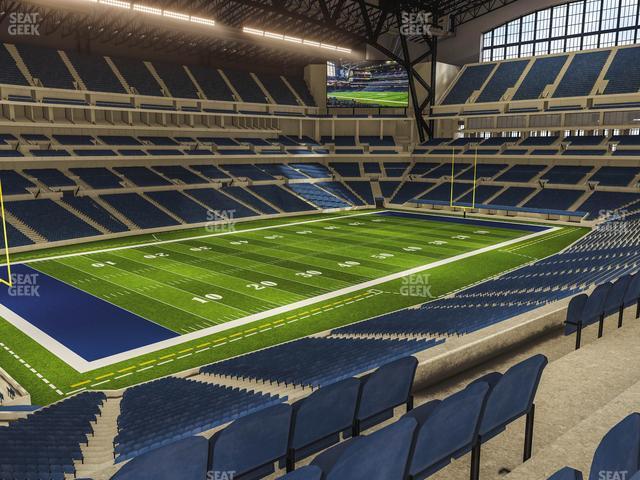 Seating view for Lucas Oil Stadium Section 346