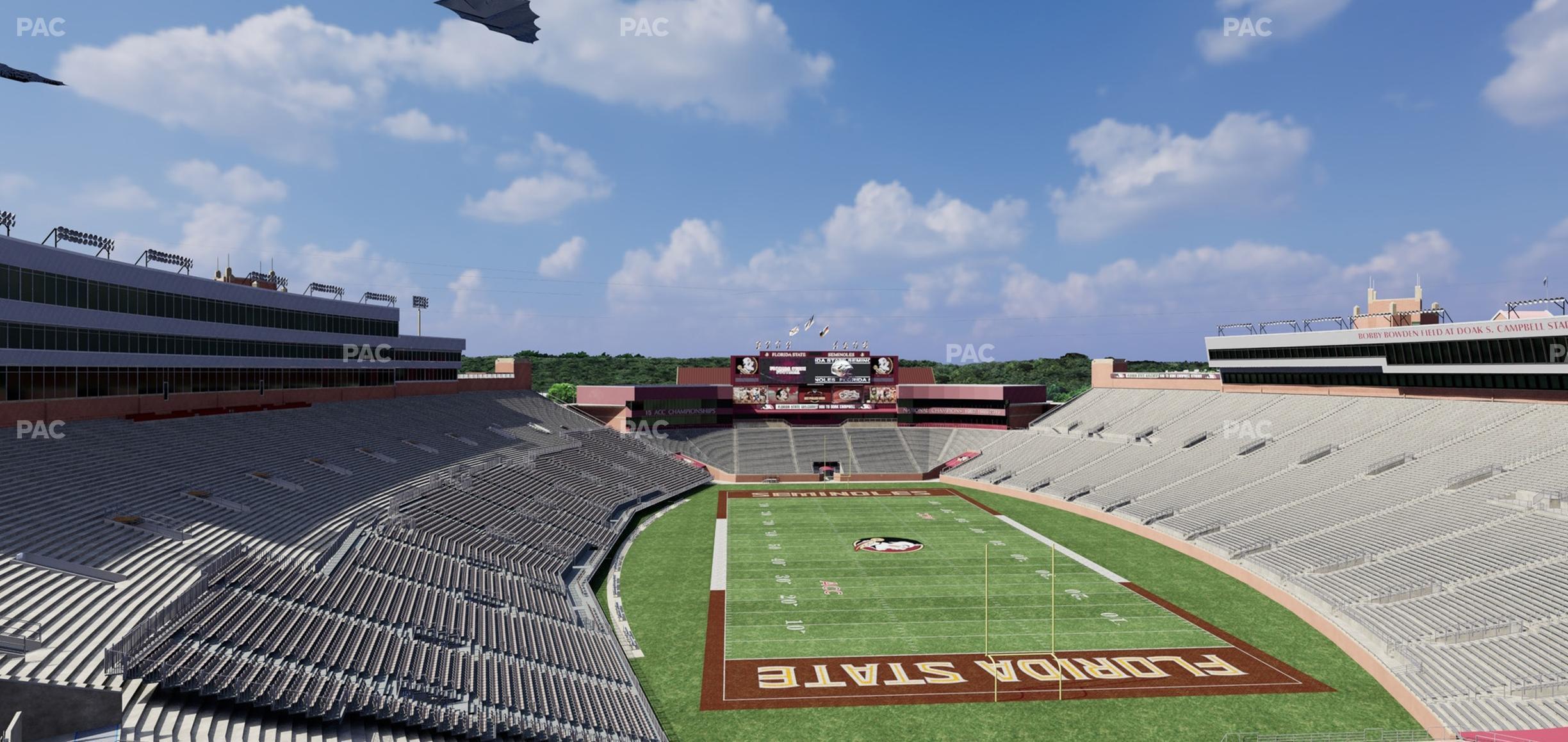 Seating view for Doak Campbell Stadium Section Club 323