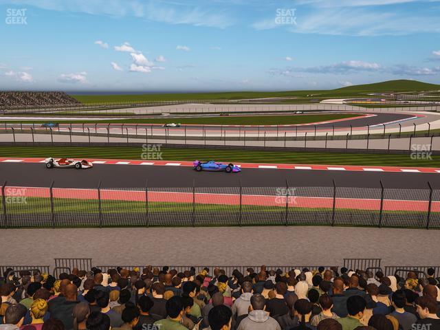 Seating view for Circuit of The Americas Section Turn 15 Grandstand 22