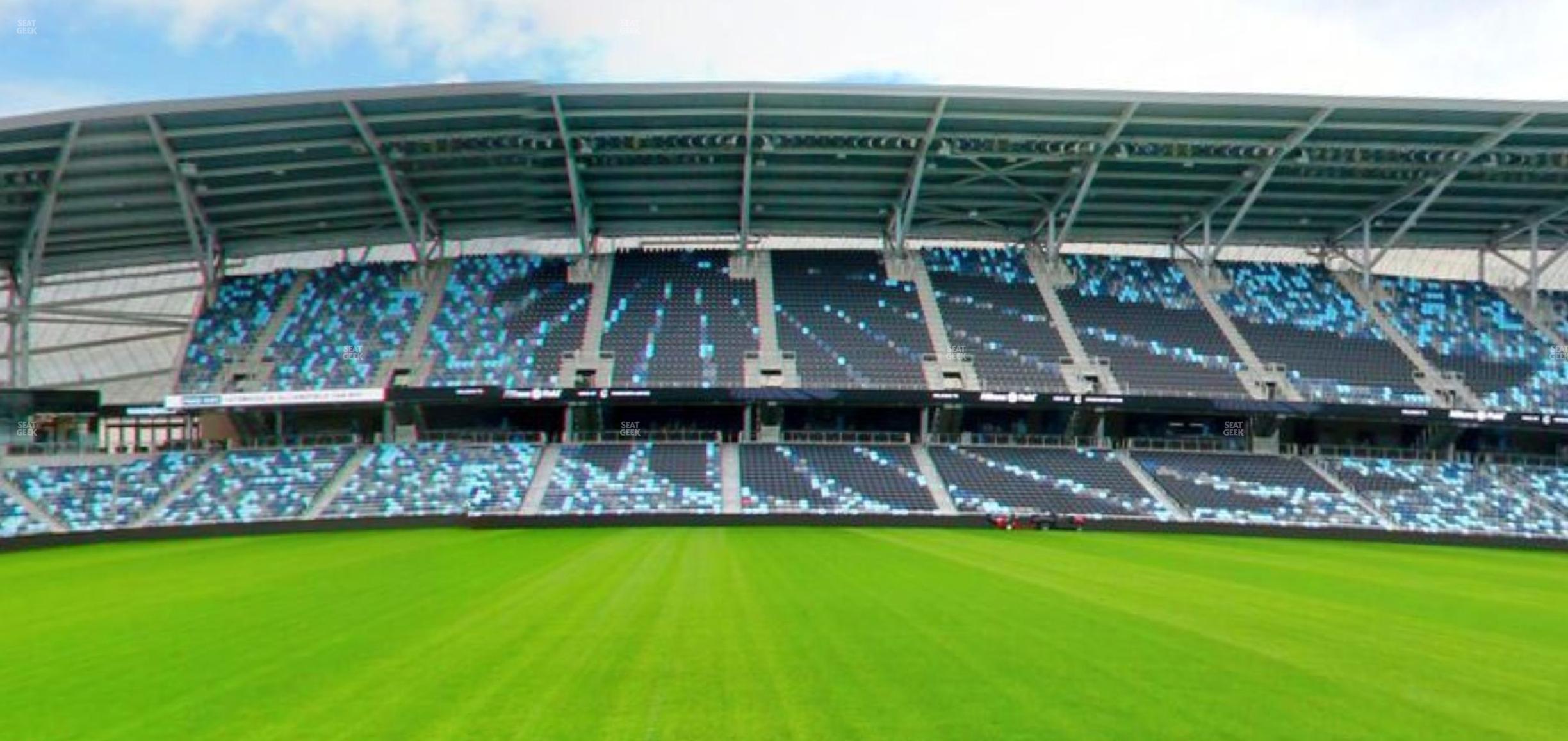 Seating view for Allianz Field Section Field Club 8