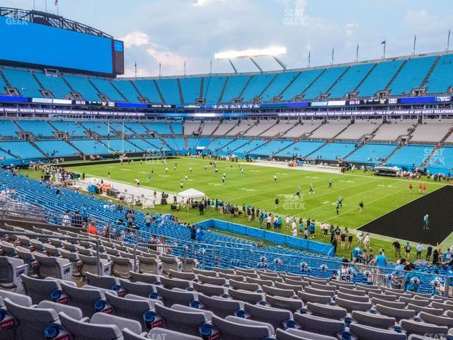 Seating view for Bank of America Stadium Section 338