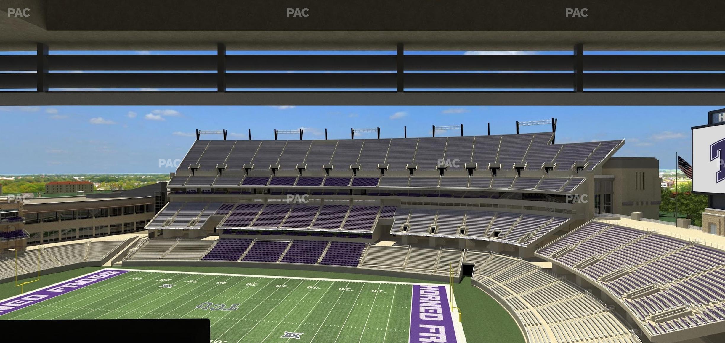 Seating view for Amon G. Carter Stadium Section Loge Box 325