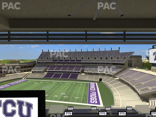 Seating view for Amon G. Carter Stadium Section Loge Box 325