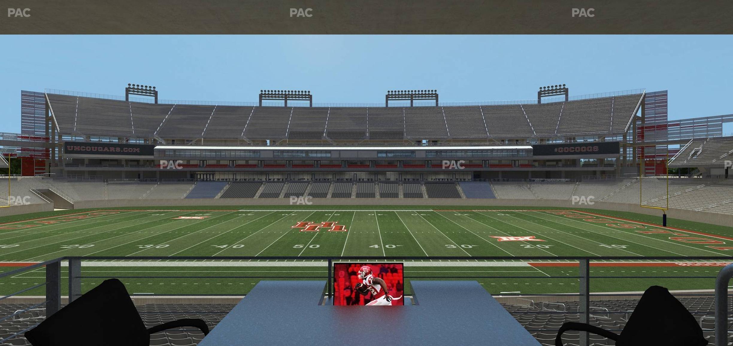 Seating view for TDECU Stadium Section Loge Box 33