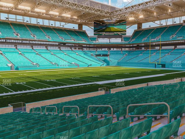 Seating view for Hard Rock Stadium Section 150