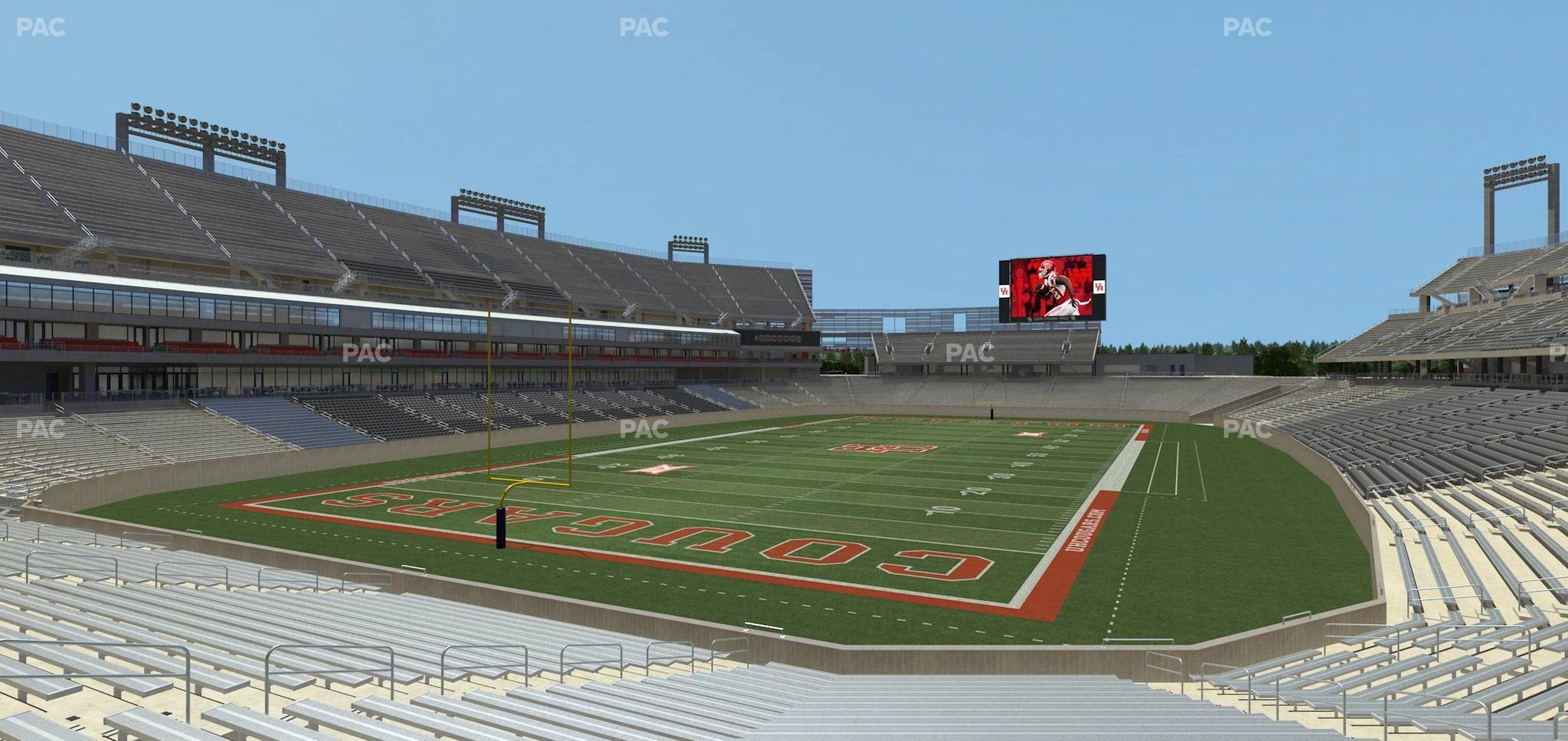 Seating view for TDECU Stadium Section 136