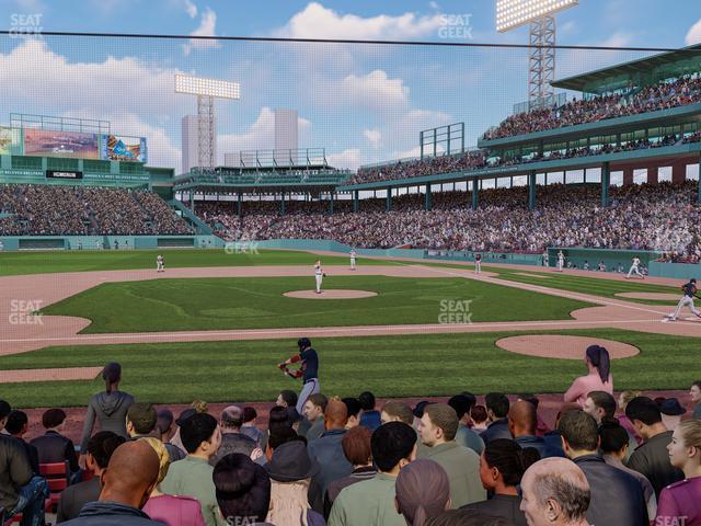 Seating view for Fenway Park Section Field Box 60