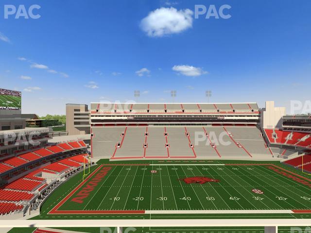 Seating view for Razorback Stadium Section 505 3