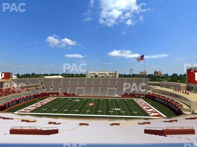 Seating view for Memorial Stadium - Indiana Section 105