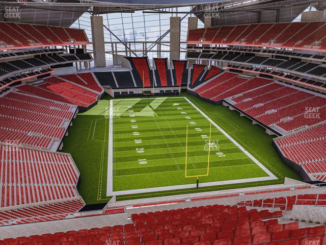 Seating view for Mercedes-Benz Stadium Section 327