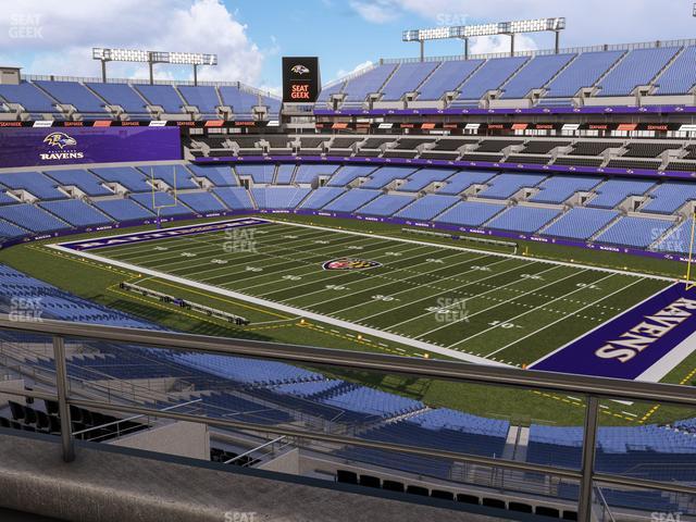 Seating view for M&T Bank Stadium Section Suite 427