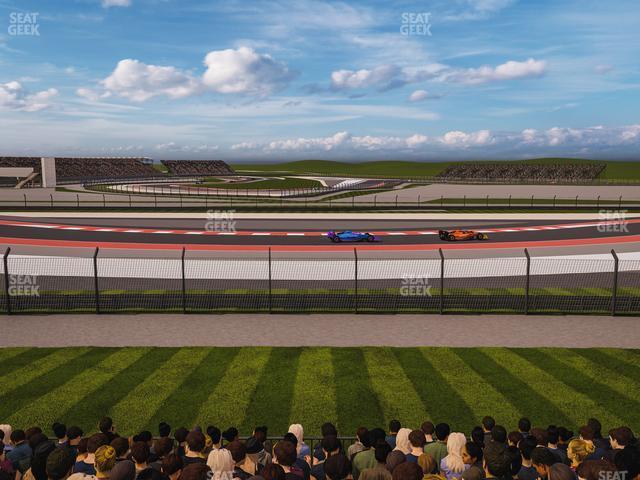 Seating view for Circuit of The Americas Section Turn 4 Grandstand 10