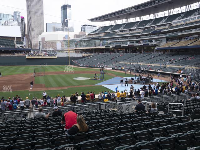 Seating view for Target Field Section 120