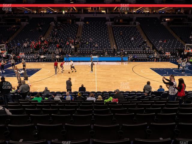 Seating view for Target Center Section 111