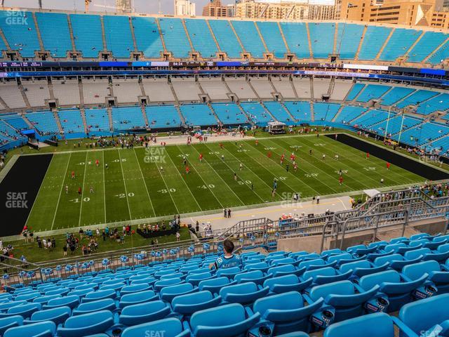 Seating view for Bank of America Stadium Section 544