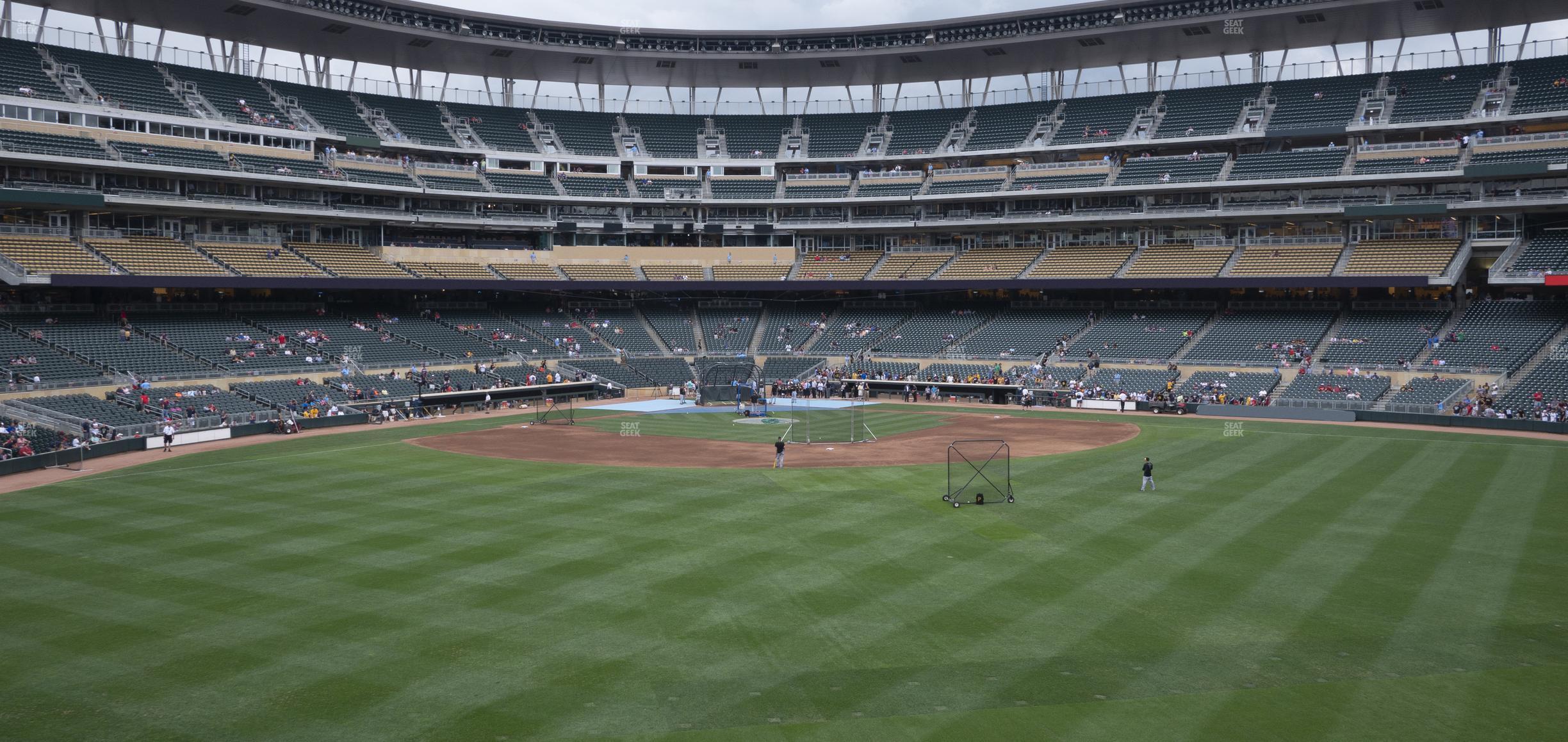 Seating view for Target Field Section 132