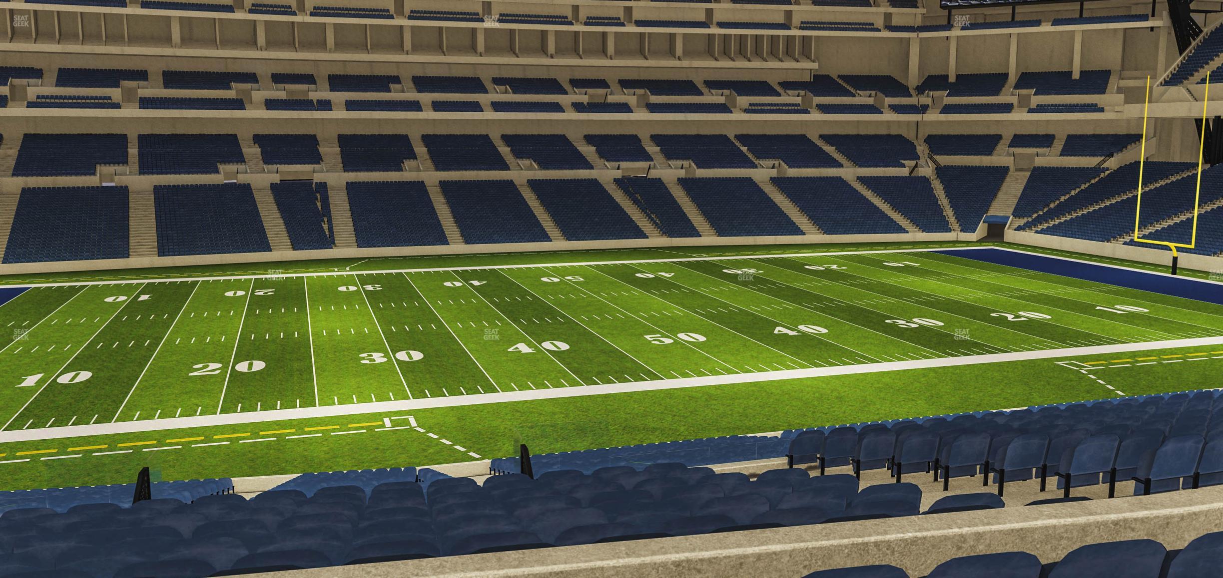 Seating view for Lucas Oil Stadium Section 215