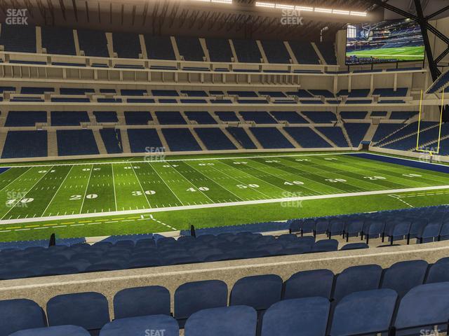 Seating view for Lucas Oil Stadium Section 215