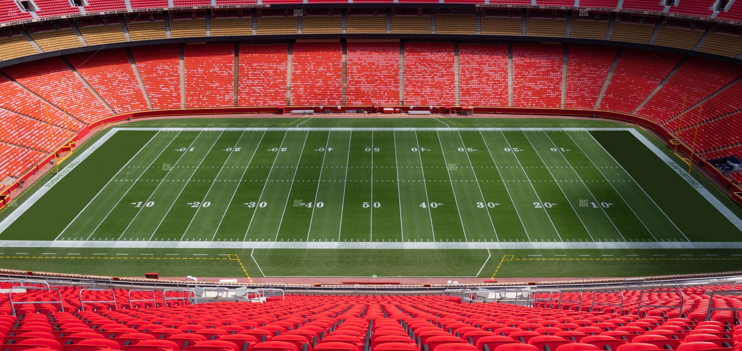 Seating view for GEHA Field at Arrowhead Stadium Section Ada 324