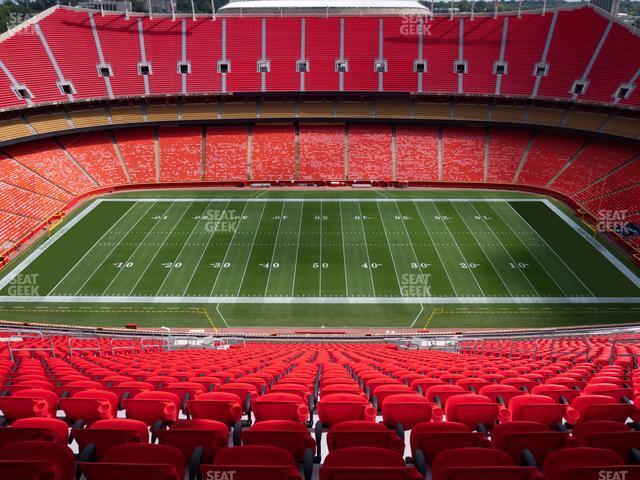 Seating view for GEHA Field at Arrowhead Stadium Section Ada 324