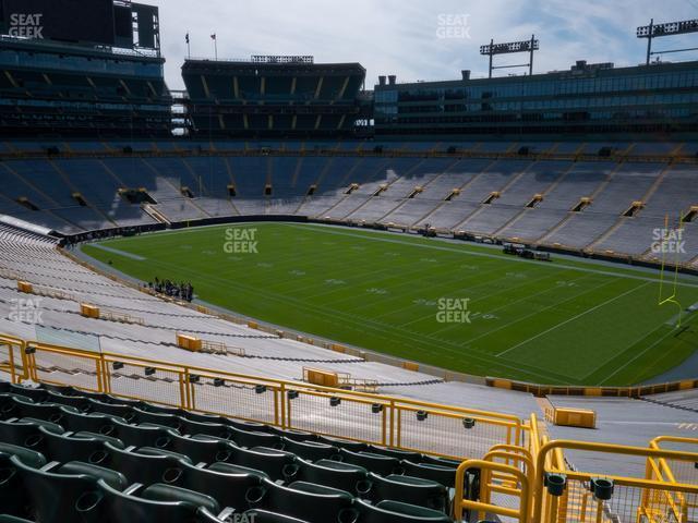 Seating view for Lambeau Field Section 409