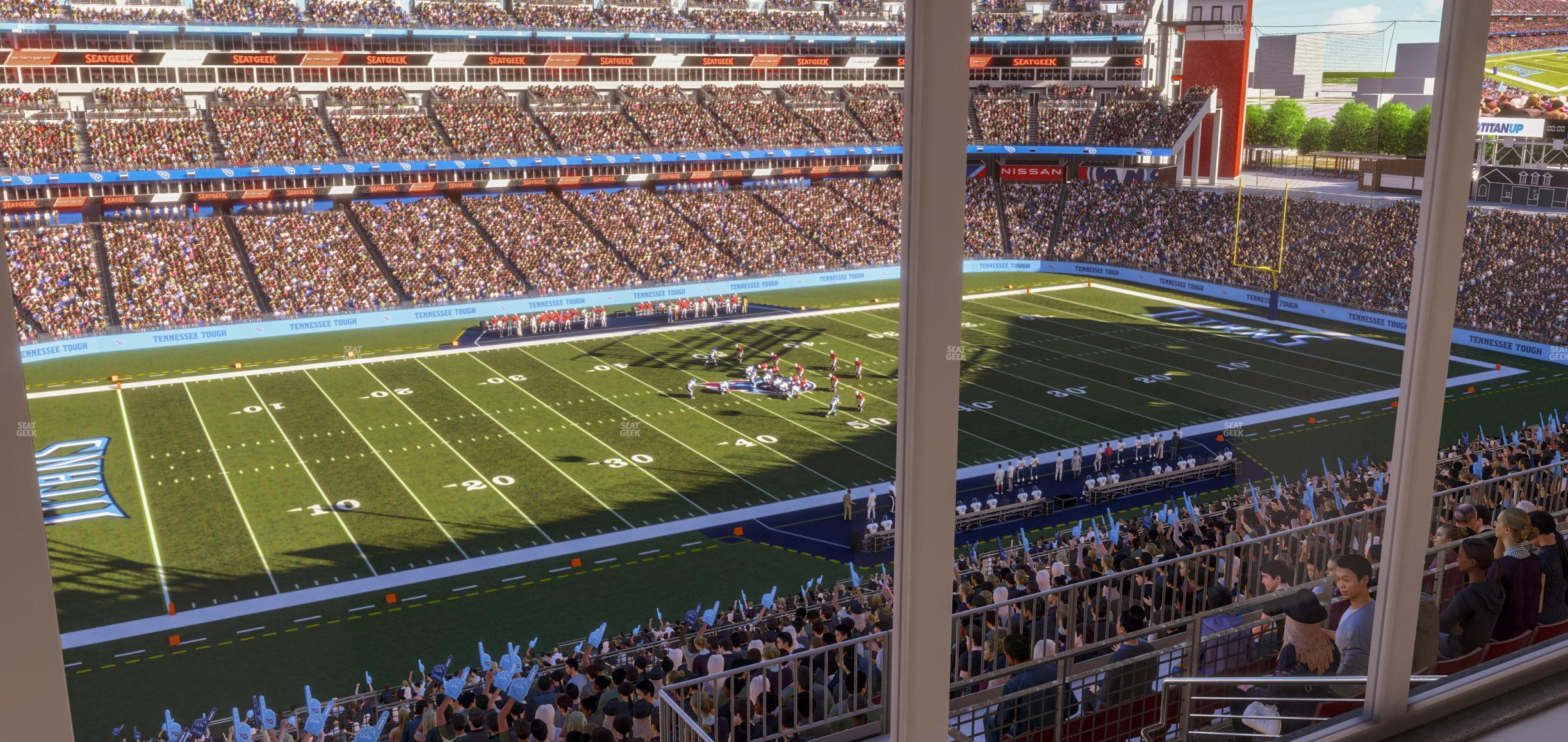 Seating view for Nissan Stadium Section Suite 581 W