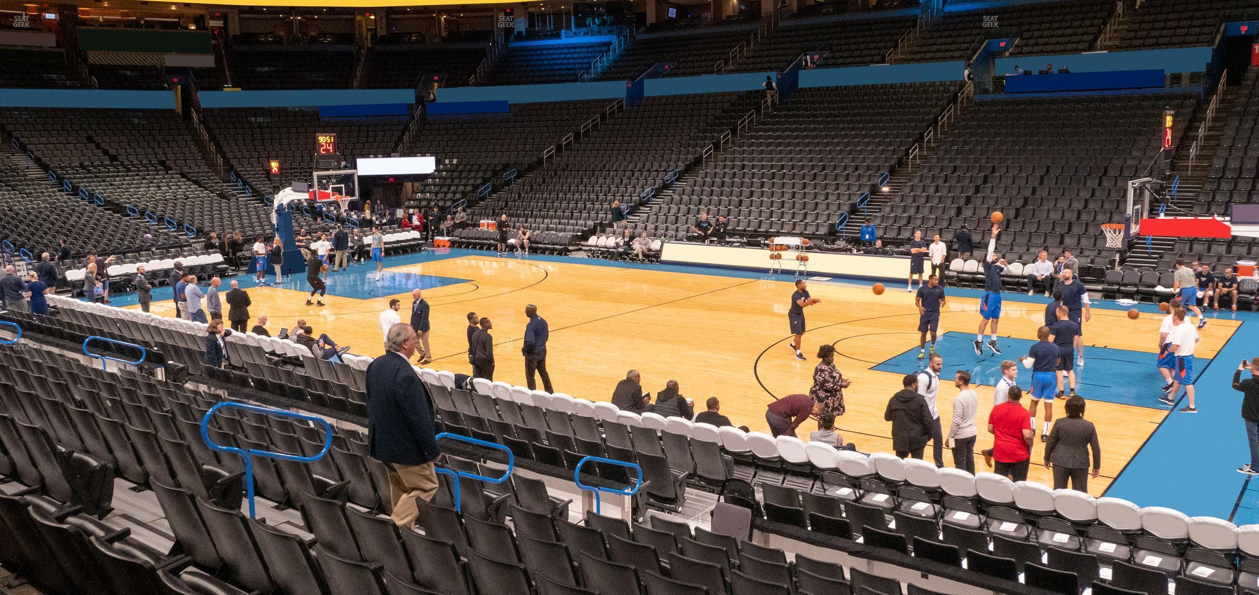 Seating view for Paycom Center Section 104