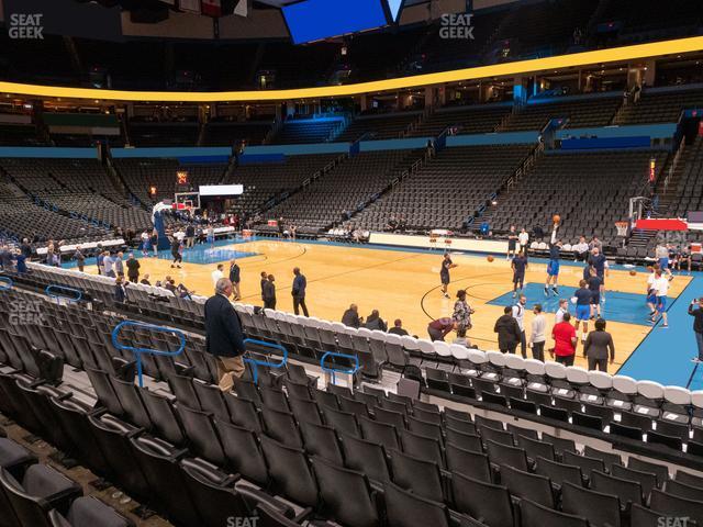 Seating view for Paycom Center Section 104