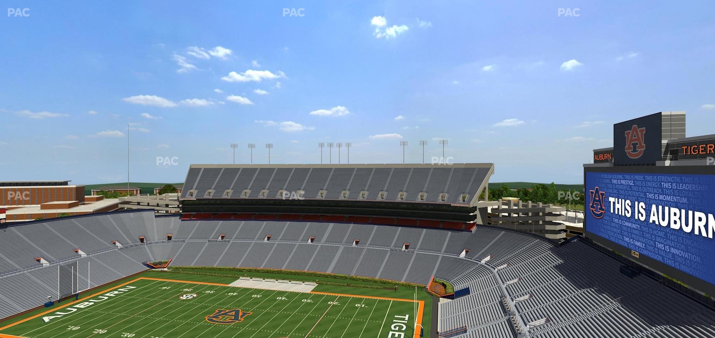 Seating view for Jordan-Hare Stadium Section 61