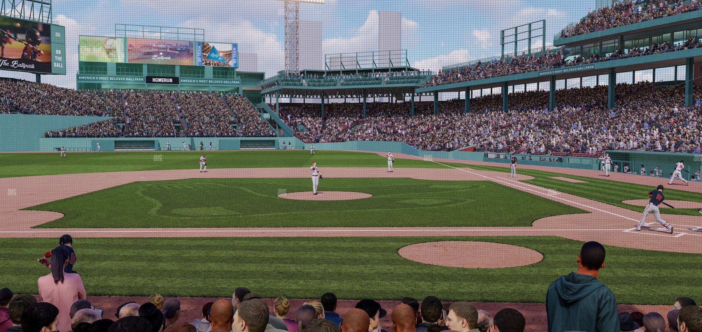 Seating view for Fenway Park Section Field Box 57