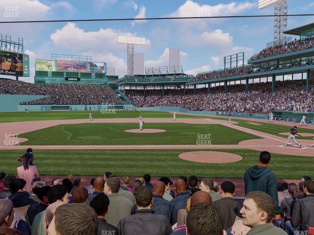 Seating view for Fenway Park Section Field Box 57