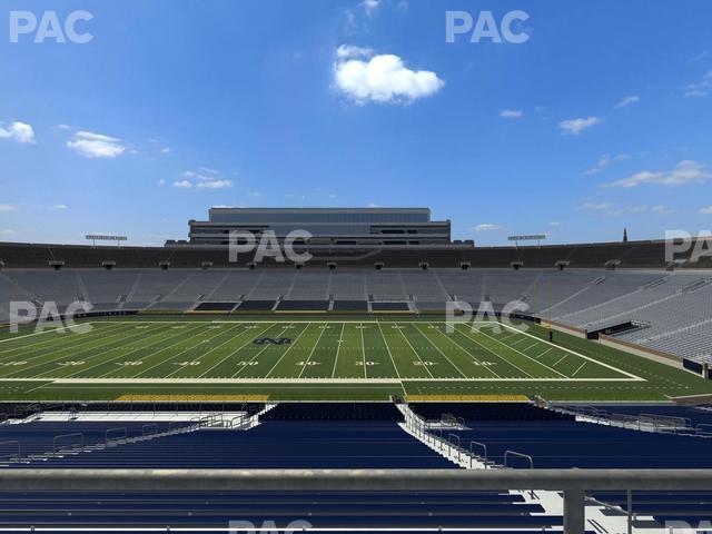 Seating view for Notre Dame Stadium Section 109