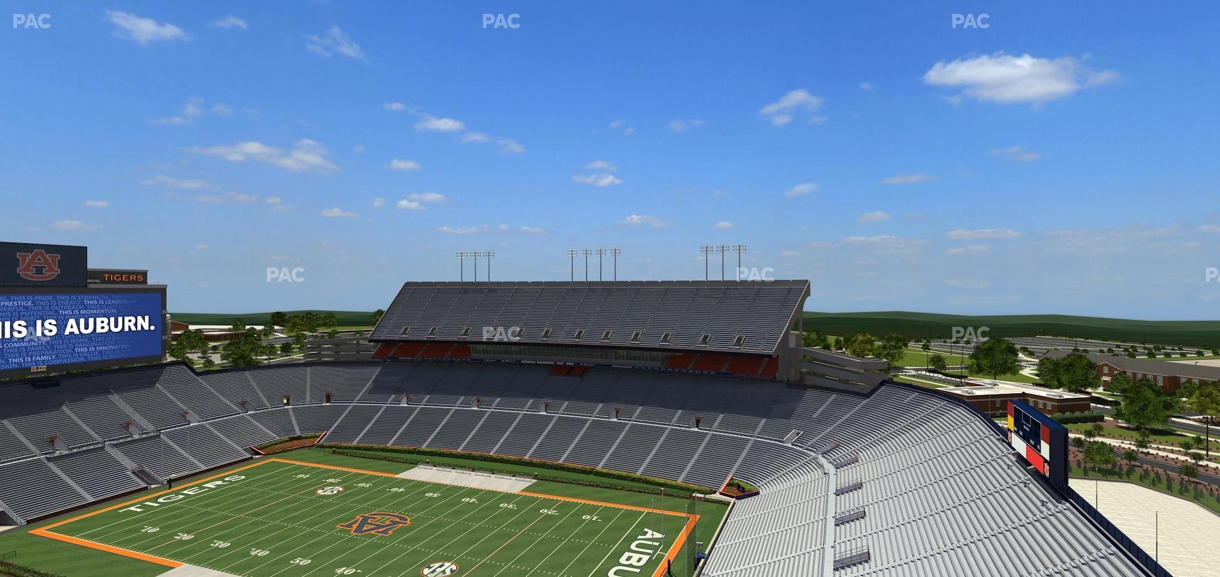 Seating view for Jordan-Hare Stadium Section 114