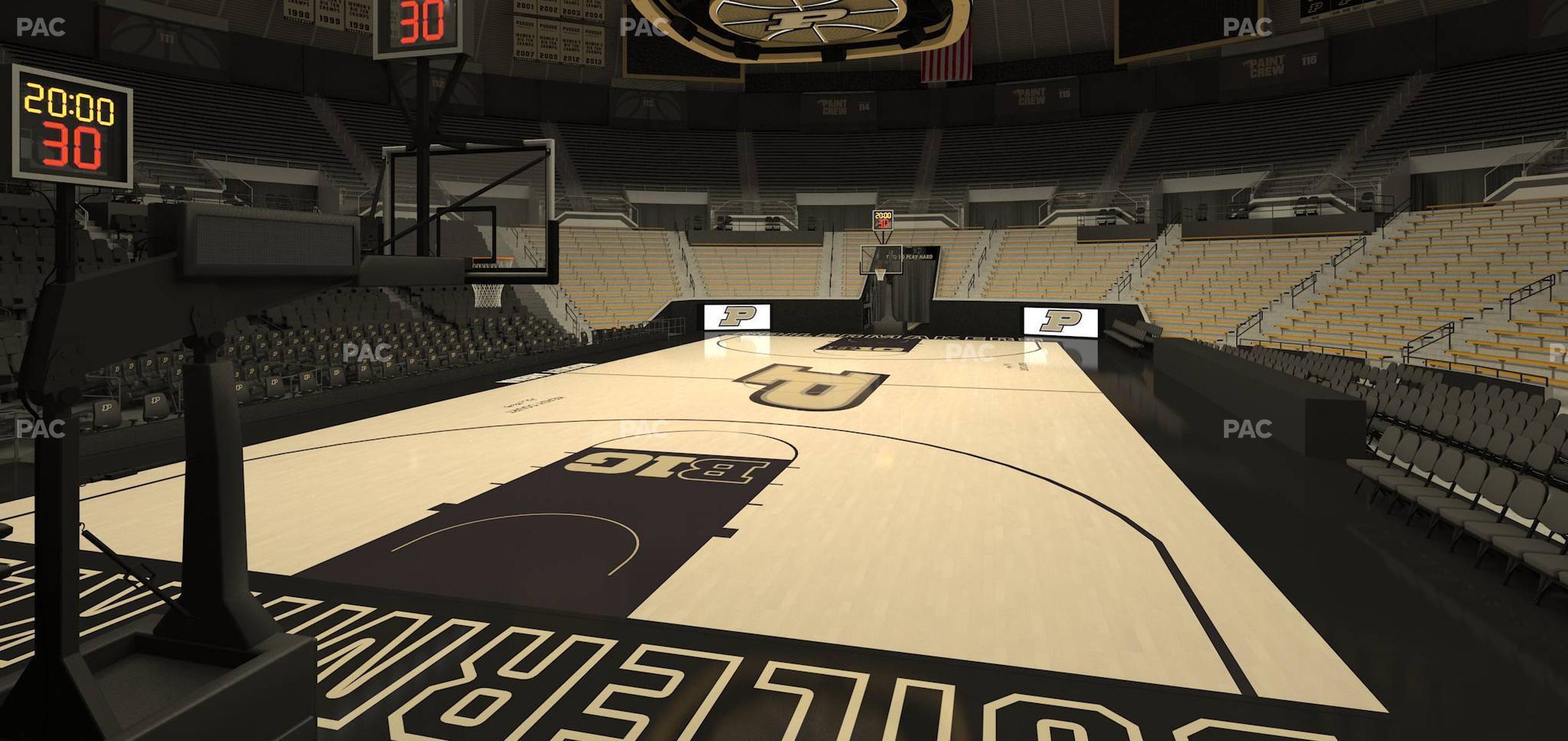 Seating view for Mackey Arena Section Lower 4