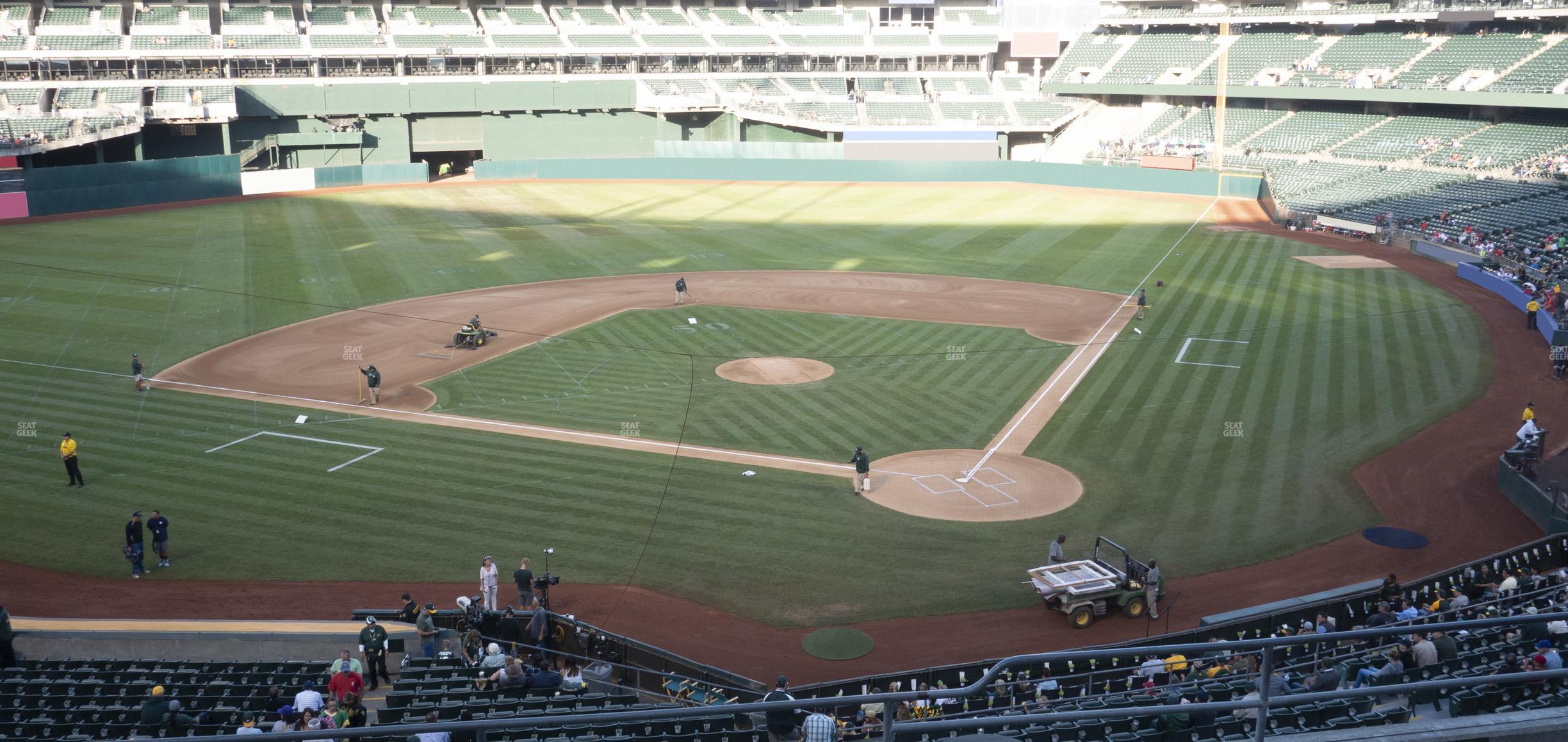 Seating view for Oakland Coliseum Section 219