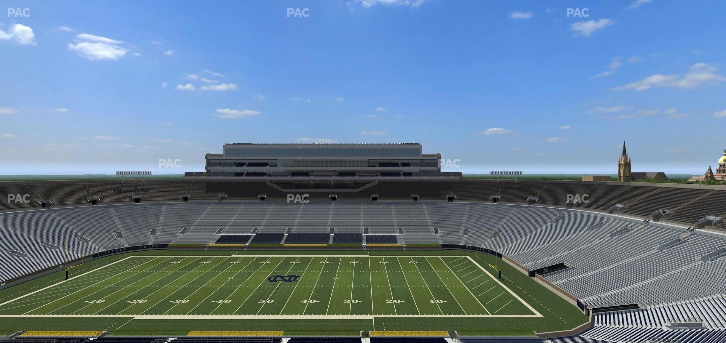 Seating view for Notre Dame Stadium Section Corbett Club 707