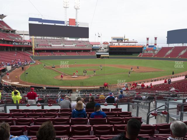 Seating view for Great American Ball Park Section 125