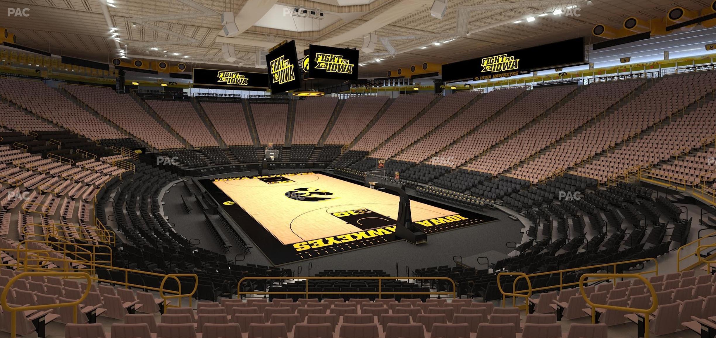 Seating view for Carver-Hawkeye Arena Section F