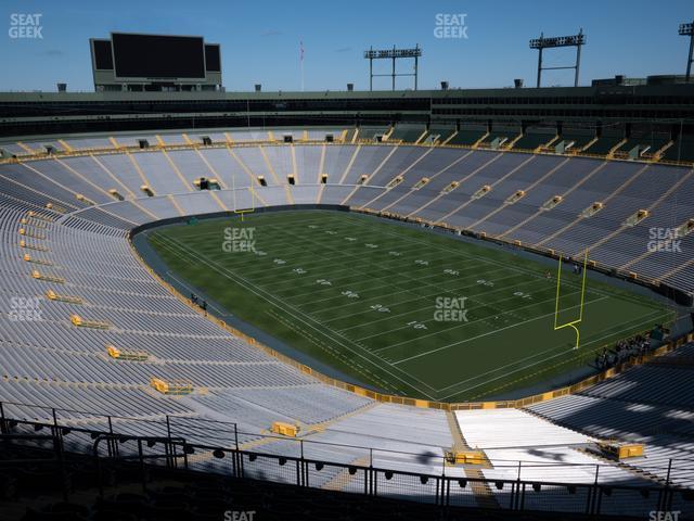 Seating view for Lambeau Field Section 636 S